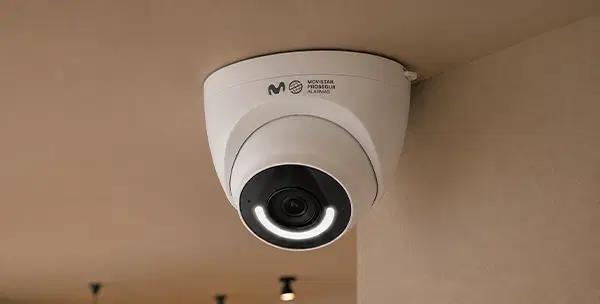 Cámara DOMO con luz antirrobo