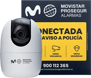 Cámara y placa de Movistar Prosegur Alarmas Cámara y placa de Movistar Prosegur Alarmas