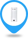 Detector exterior con cámara